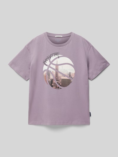 Tom Tailor T-Shirt mit Motiv-Print Purple 1