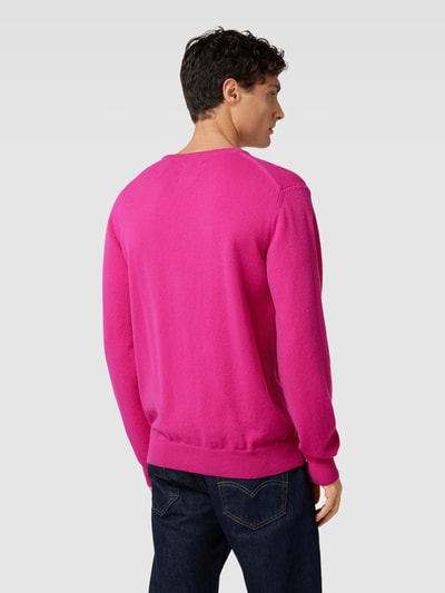 Gant Strickpullover mit Label-Stitching Pink 5