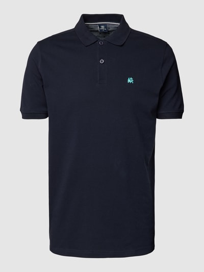 Lerros Poloshirt met labelstitching Marineblauw - 2