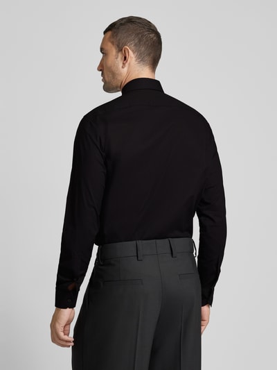 HUGO Slim Fit Business-Hemd mit Kentkragen Modell 'Vikko' Black 5