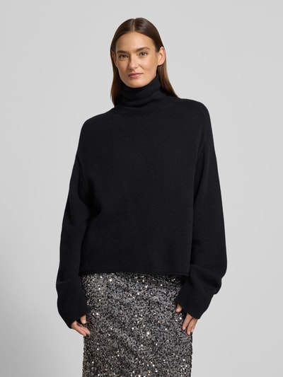 Marc O'Polo Relaxed Fit coltrui van wolmix Zwart - 4