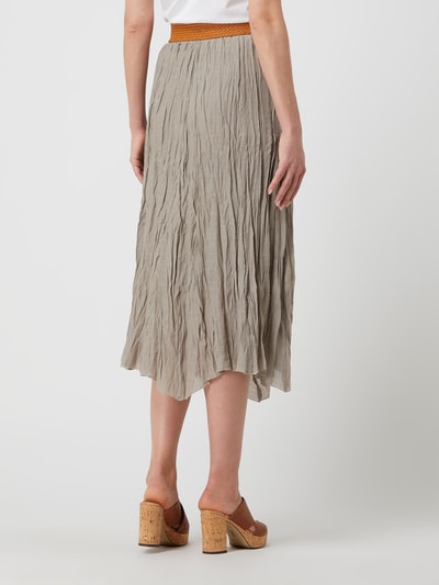 Apricot Midirok met riem  Taupe - 5