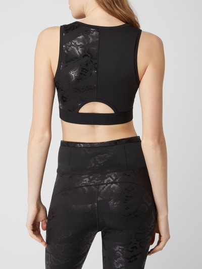 PUMA PERFORMANCE Slim Fit Crop Top in Snake-Optik - schnell trocknend  Black 5