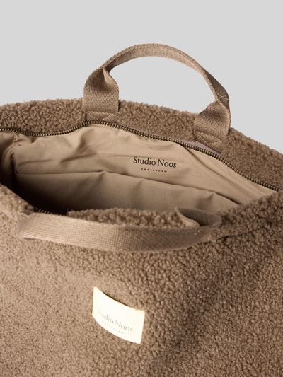 STUDIO NOOS Rucksack mit Logo-Patch Modell 'Teddy' Mittelbraun 5