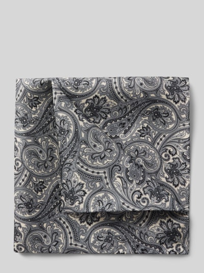 Blick Pochet van zijde in all-over look Zilver - 1