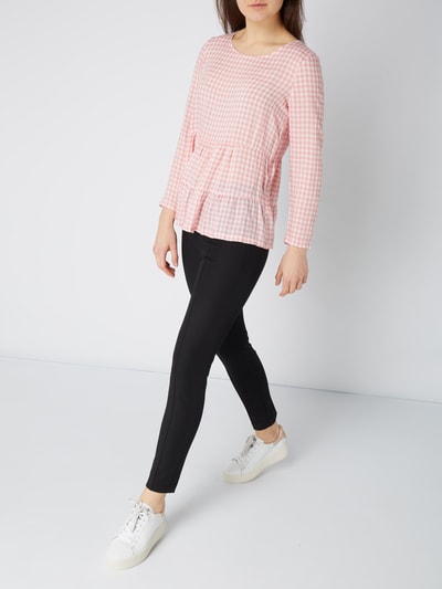 someday. Spodnie z materiału o kroju skinny fit z wszytym kantem Czarny 1