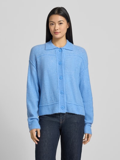OPUS Strickjacke mit Woll-Anteil Modell 'Daneke' Blau 4