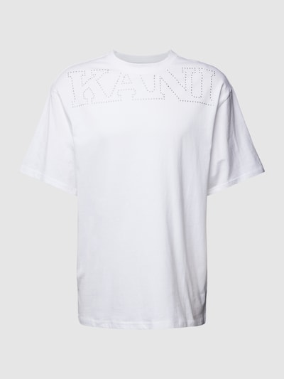 KARL KANI T-Shirt mit Label-Print Weiss 2