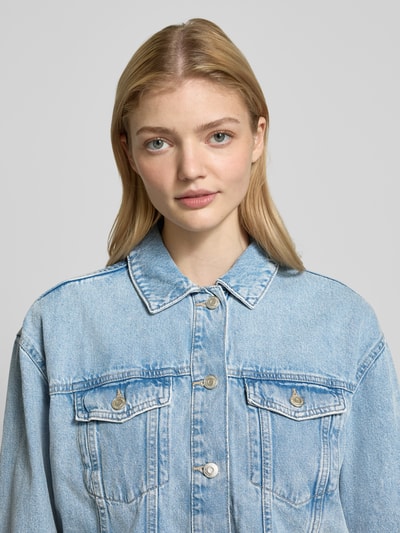 Only Oversized Jeansjacke aus reiner Baumwolle Modell 'OCEAN' Hellblau 3