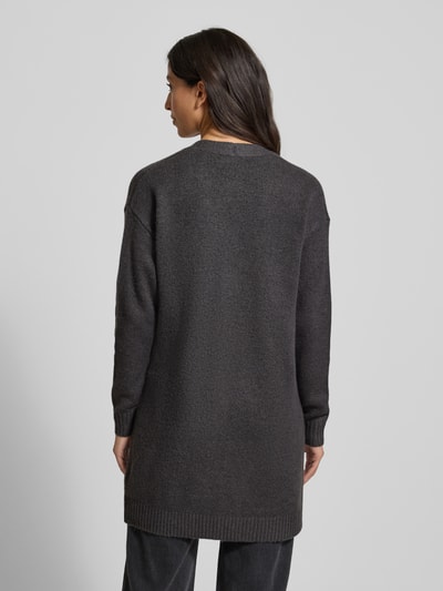 Christian Berg Woman Cardigan mit V-Ausschnitt und Knopfleiste Dunkelgrau 5