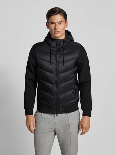 Antony Morato Slim fit gewatteerd jack met tunnelkoord Zwart - 4