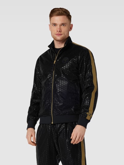 EA7 Emporio Armani Sweatanzug mit fein strukturiertem Muster Modell 'TUTA SPORTIVA' Black 4