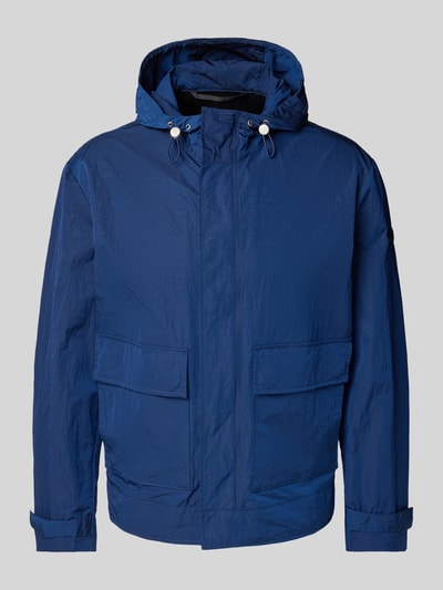 Marc O'Polo Regular Fit Parka aus wasserabweisendem Material mit Kapuze Royal 2