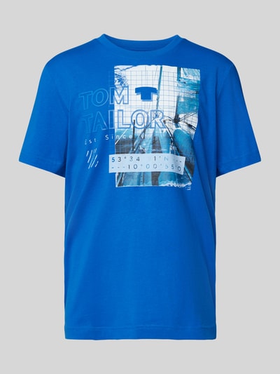 Tom Tailor T-Shirt mit Label-Print Royal 2