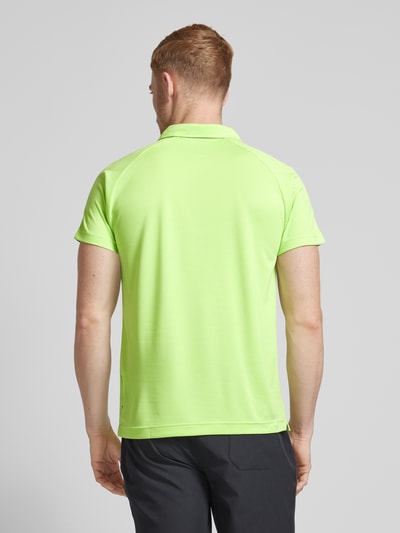 Joy Regular fit poloshirt met logoprint, model 'IVO' Appeltjesgroen - 5