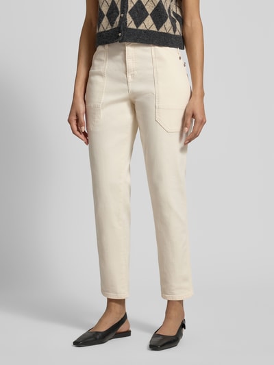 MAC Slim Fit Hose mit aufgesetzten Taschen Modell 'Iowa' Offwhite 4