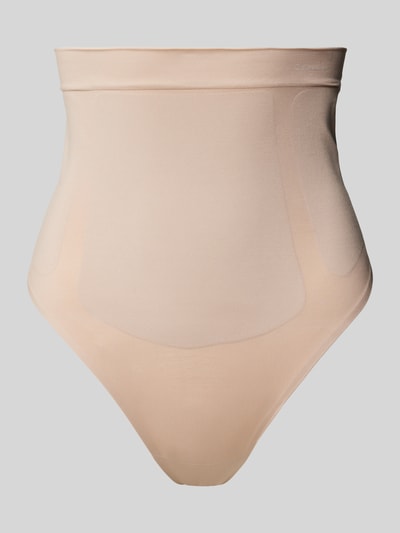 Calvin Klein Underwear High waist string met labelprint Beige - 1