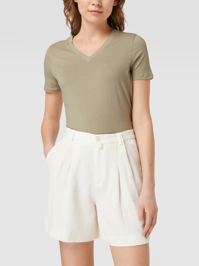 Marc O'Polo T-Shirt mit V-Ausschnitt Khaki 4