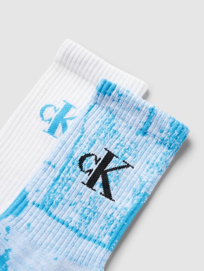 Calvin Klein Jeans Socken mit Label-Detail im 2er-Pack Aqua 2