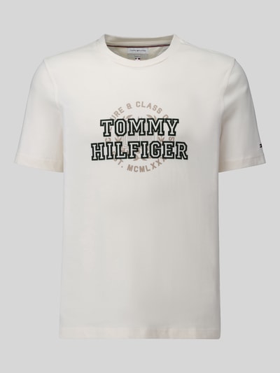 Tommy Hilfiger Regular Fit T-Shirt aus reiner Baumwolle Offwhite 2