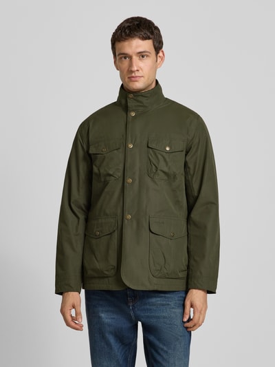 Barbour Regular fit functioneel jack van waterdicht materiaal, model 'OGSTON' Olijfgroen - 4