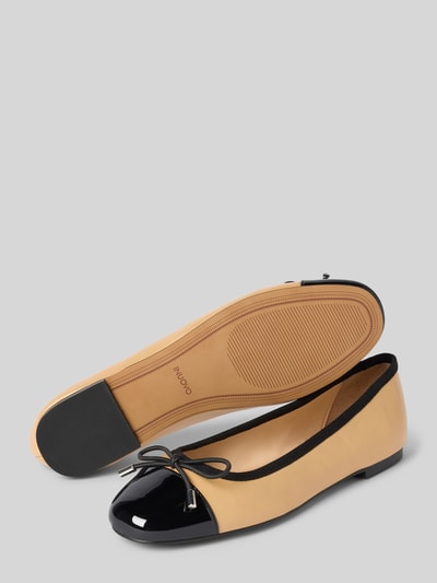 INUOVO Ballerinas mit Schleifendetail Beige 4