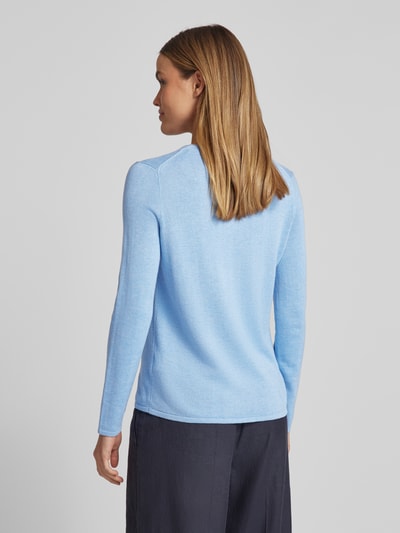 Tom Tailor Pullover aus Baumwoll-Viskose-Mix Hellblau Melange 5