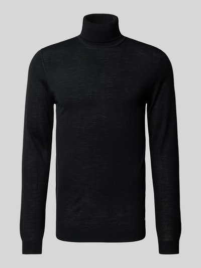 Roy Robson Strickpullover mit Rollkragen Black 2