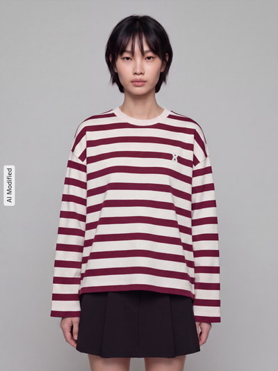ARMEDANGELS Oversized Sweatshirt aus reiner Baumwolle Modell 'FRANKAA' Bordeaux 4