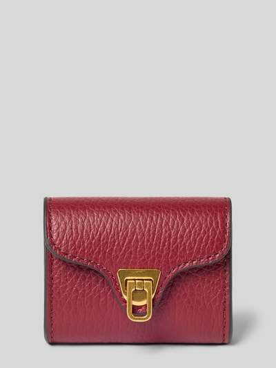 Coccinelle Portemonnaie mit Logo-Print Modell 'Soft' Bordeaux 1