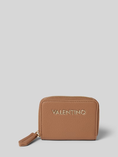 VALENTINO BAGS Portemonnaie mit Label-Applikation Modell 'ARCADIA' Camel 1