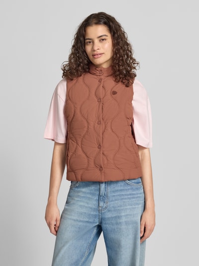 Superdry Steppweste mit Stehkragen und Label-Stitching Terra 4