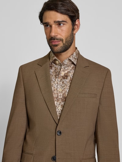 OLYMP SIGNATURE SLIM FIT Slim fit zakelijk overhemd met kentkraag, model 'Savio' Beige - 3