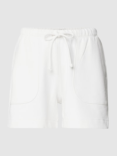 Marc O'Polo Sweatshorts met labelprint Offwhite - 2