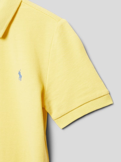 Polo Ralph Lauren Kids Poloshirt met logostitching Lichtgeel - 2