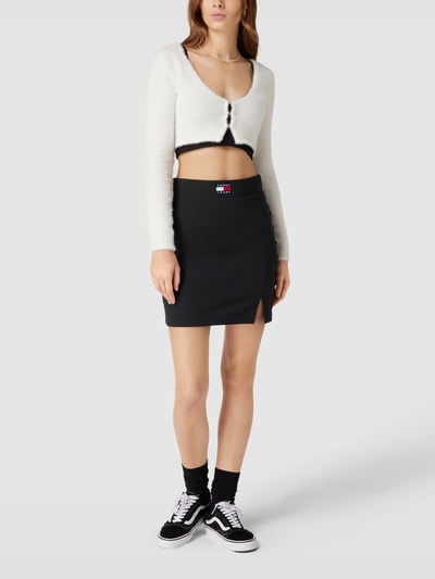 Tommy Jeans Minirok in riblook Zwart - 1