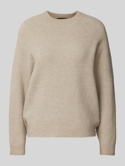 Drykorn Gebreide pullover met ribboorden, model 'PEMIRI' Zand - 2