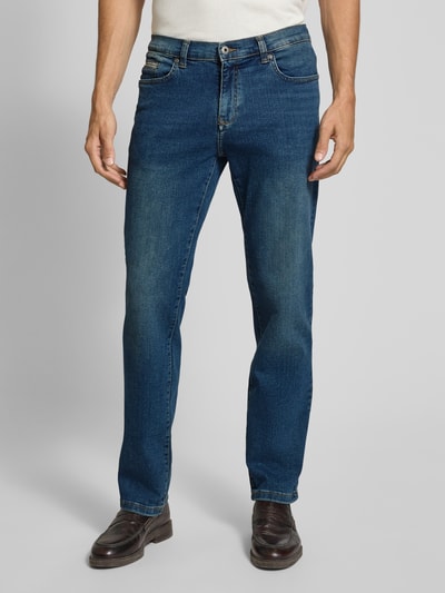 MCNEAL Regular fit jeans in 5-pocketmodel Rookblauw - 4