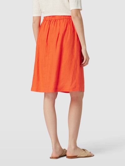Part Two Knielange rok met knoopsluiting Lichtrood - 5