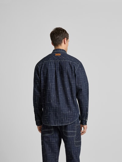 Kenzo Regular Fit Jeanshemd in Denim-Optik Dunkelblau 5