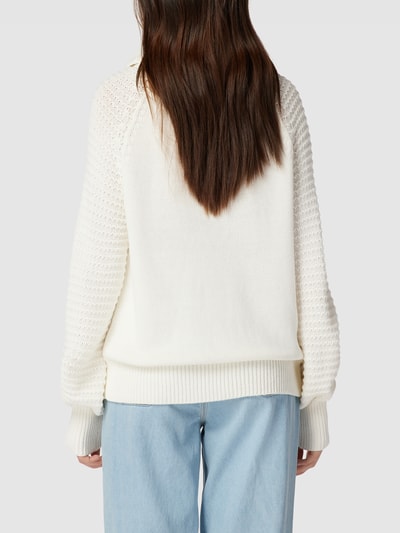 edc By Esprit Gebreide pullover met structuurmotief Offwhite - 5