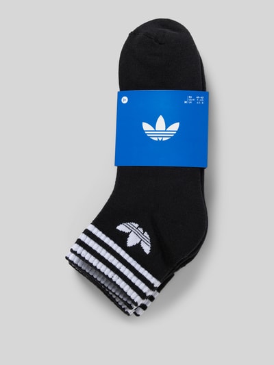 adidas Originals Krótkie skarpety z nadrukiem z logo w zestawie 3 szt. Czarny 3