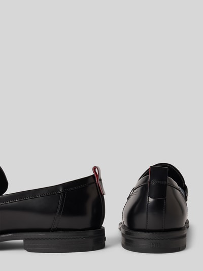 HUGO Loafer aus Leder mit Pennyloafer-Bündchen Modell 'VARIAN' Black 2