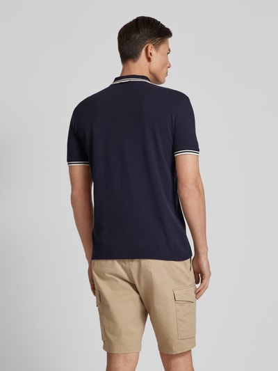 Napapijri Koszulka polo o kroju regular fit z naszywką logo model ‘MACAS’ Granatowy 5