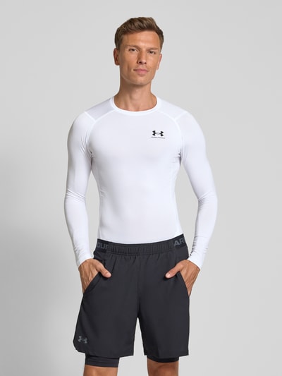 Under Armour Longsleeve mit Rundhalsausschnitt und Logo Weiss 4