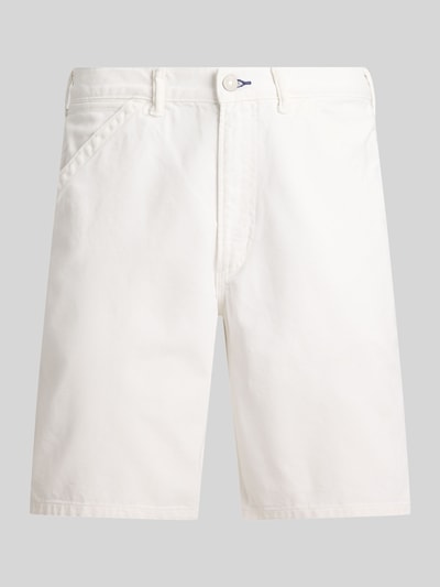 Productfoto, Regular Fit Bermudas uit pure katoen van Polo Ralph Lauren, uni wit, zijsplitzakken, achterzakken, label stitching, riemlussen, knoop- en ritssluiting