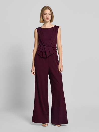 Vera Mont Regular Fit Jumpsuit in Wickel-Optik Aubergine 4