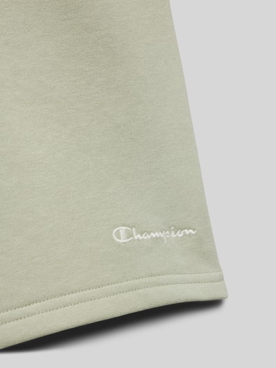 CHAMPION Sweatshorts met logostitching Rietgroen - 2