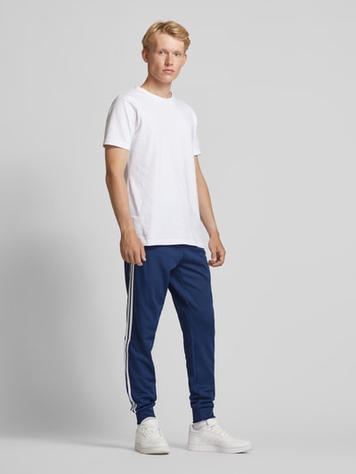 adidas Originals Slim Fit Sweatpants mit Label-Stitching Marine 1