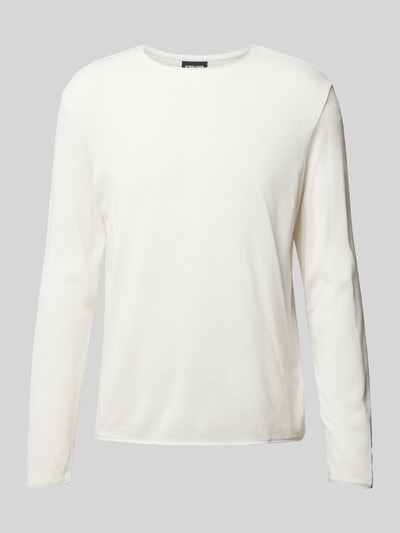 Strellson Gebreide pullover met ronde hals, model 'Prospect' Offwhite - 2